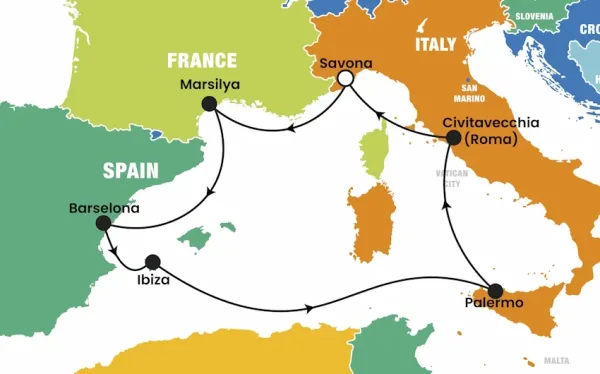 Costa Toscana ile Balear Adaları ve Batı Akdeniz Turu Pegasus ile | İstanbul Çıkışlı | 7 Gece Konaklamalı | 16 Temmuz - 2