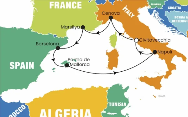 Costa Toscana ile Balear Adaları ve Batı Akdeniz Turu Pegasus ile | İstanbul Çıkışlı | 7 Gece Konaklamalı | 5 Kasım - 2
